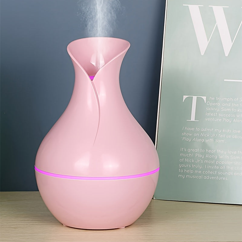 Ultrasonic Air Humidifier with Essential Oil Diffuser 7 Color LED Quiet Mini Cold Mist for Office Bedroom
