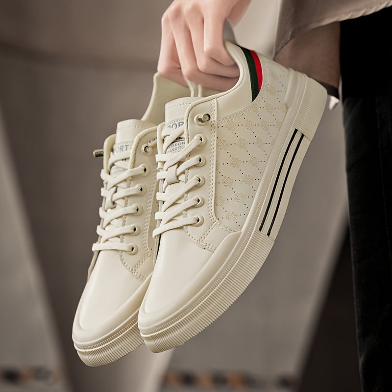 Men's Breathable Low-Top Skate Sneakers Casual Streetwear Shoes