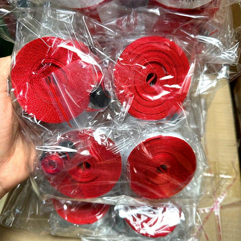 Car Interior Trim Tape Red Nylon Decorative Ribbon 4.8cm x 3.6m