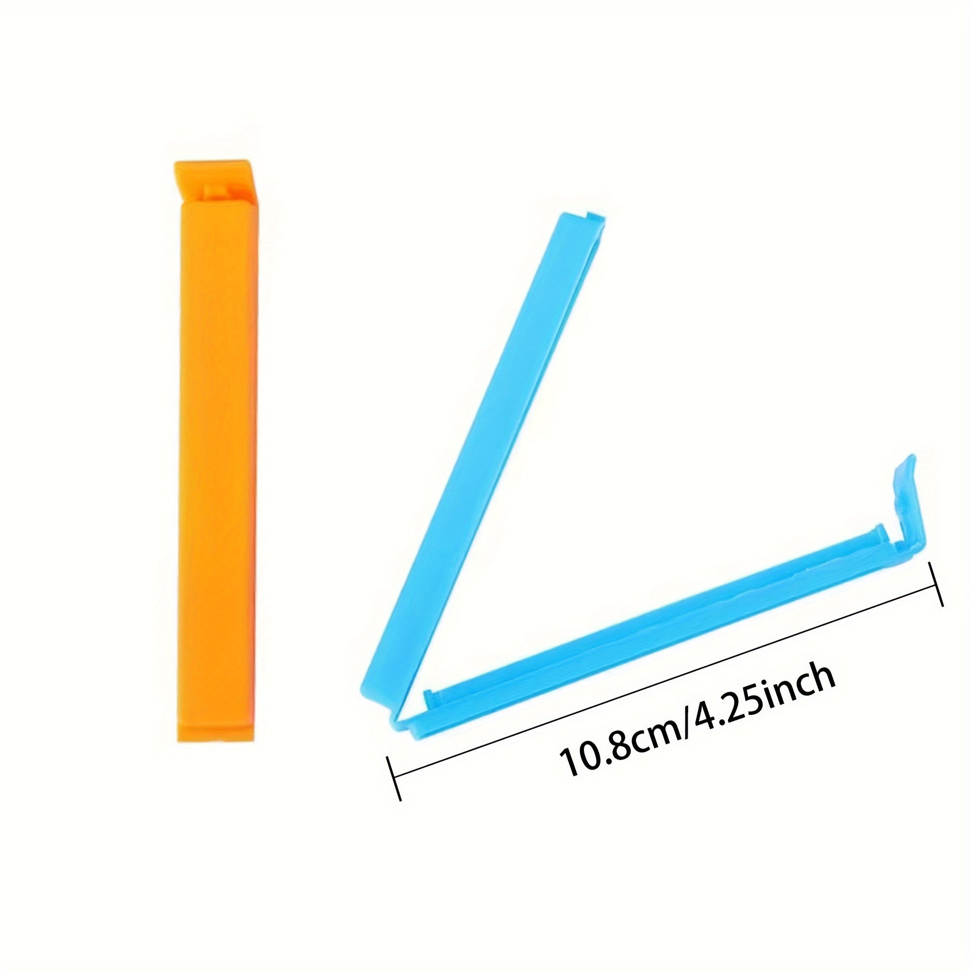 10 ta Rangli Qayta Ishlatiladigan Plastik Sumka Kliplari - Oziq-ovqatni Yangilab va Muntazam Saqlash, Oshxonangizni Tashkil Etish va Snacklarni Saqlash uchun Mukammal