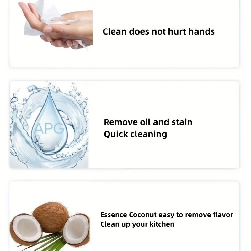 240 Extra Thick Kitchen Cleaning Wipes for Oil and Stains Disposable Non-Woven Fabric