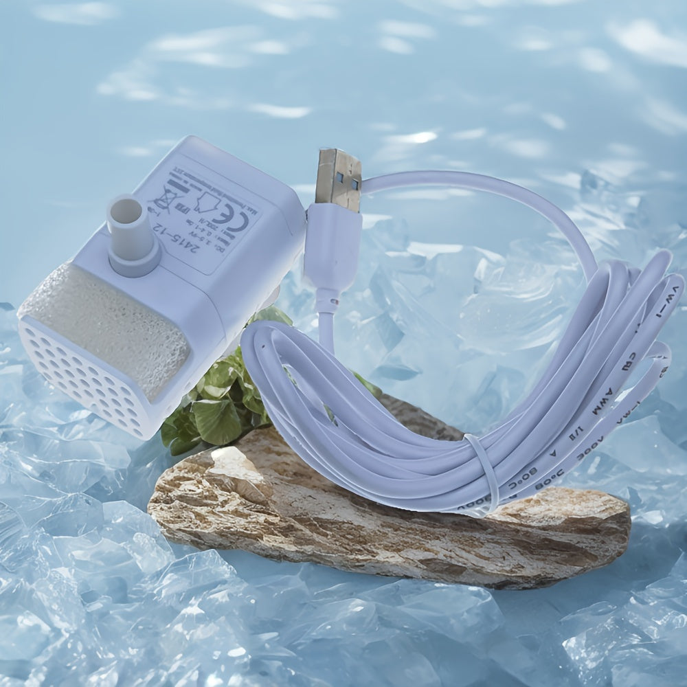 USB Mini Water Pump 53GPH Aquarium Fountain Submersible Low Noise