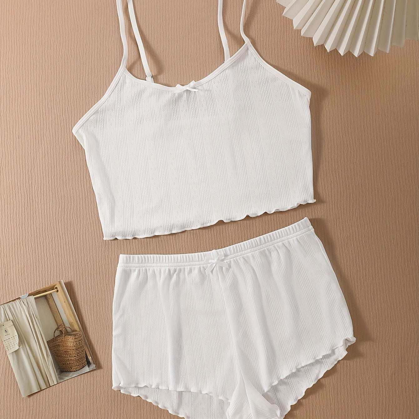 Women's Lingerie Set Printed Cami Bra and Panties Underwear