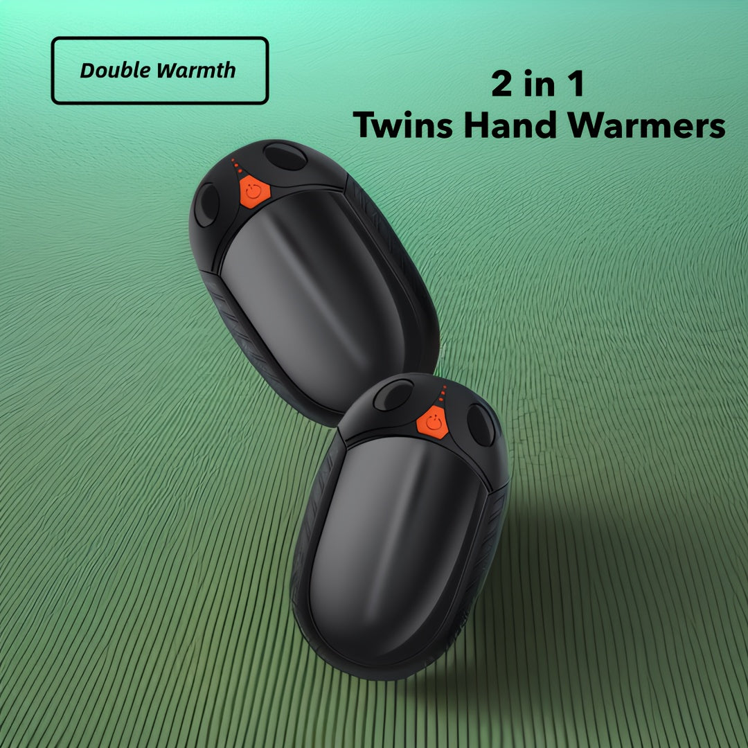 Rechargeable Hand Warmer Pocket Heater Double-Sided Warmth for Winter Camping