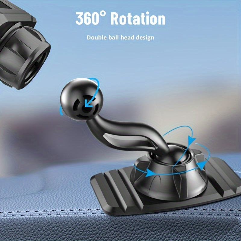 Universal 17mm Ball Head Car Phone Holder Silicone Suction Cup Magnetic Mount