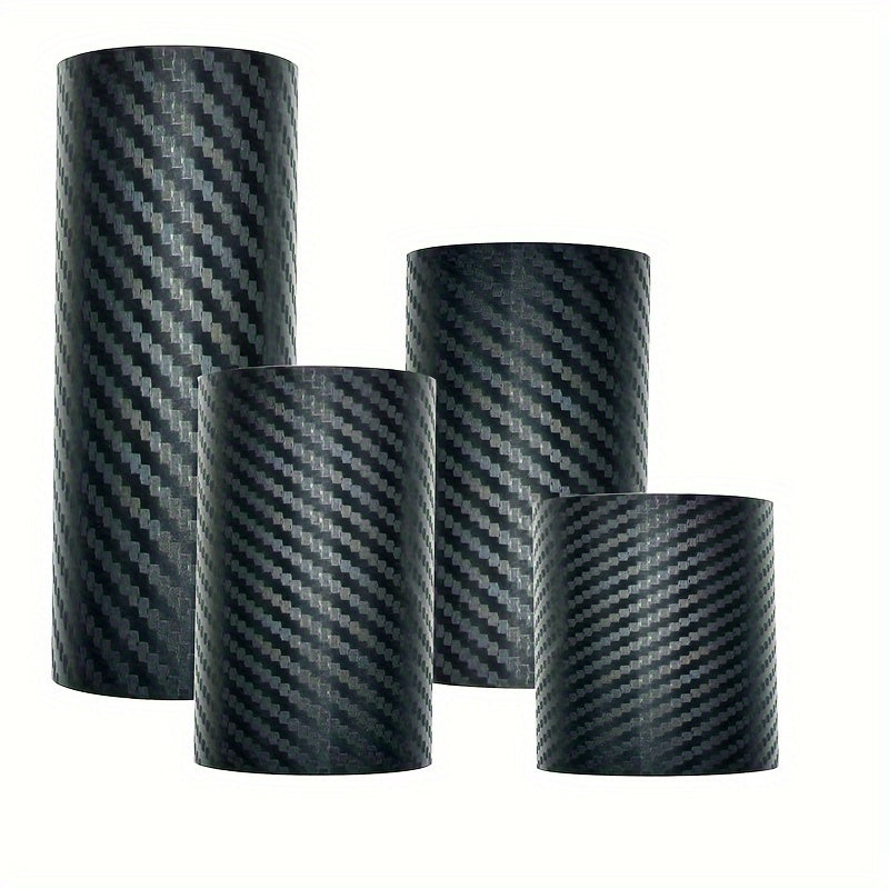 Car Door Sill Protector Carbon Fiber Anti-Scratch Kick Guard Pad