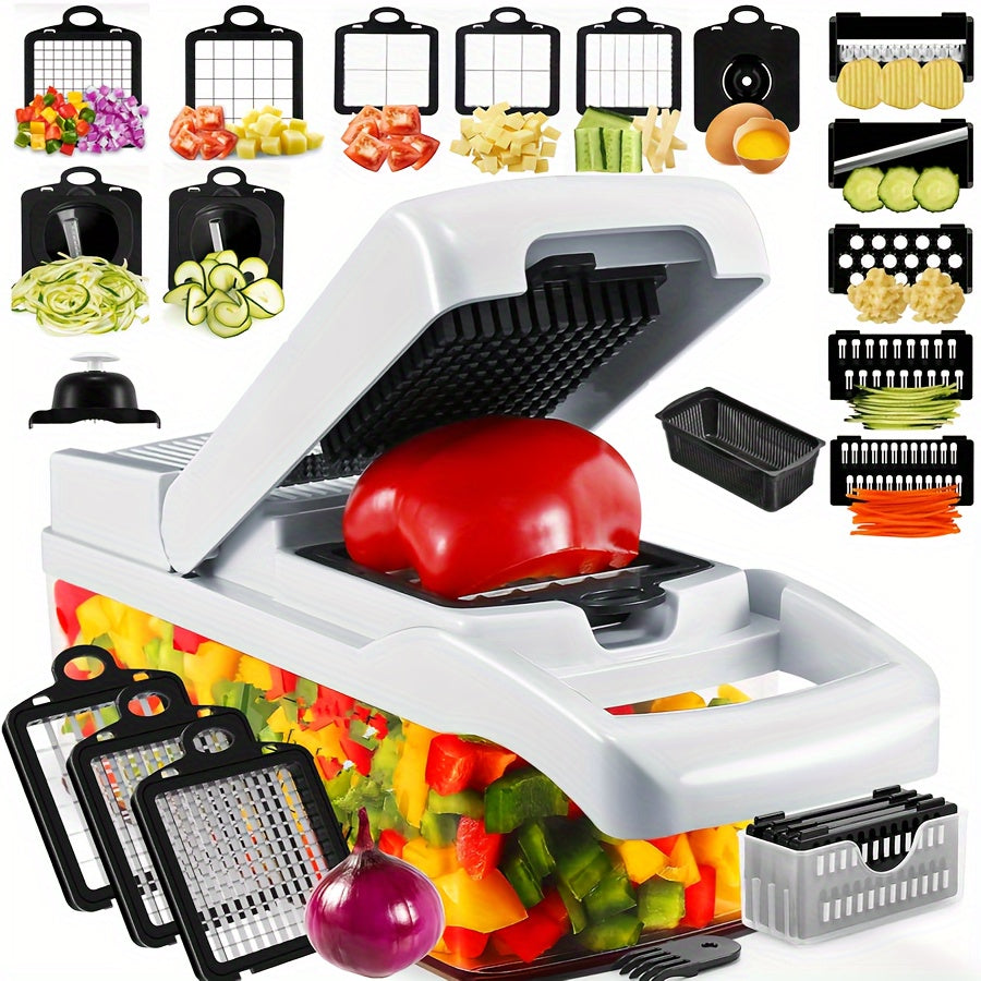 Kitchen Vegetable Chopper Slicer Grater Onion Mincer Set with Container