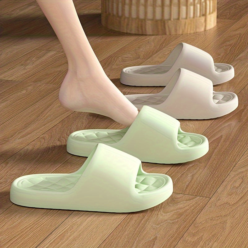 Women's Solid Color Casual Open Toe Slides for Indoor Home Use