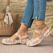 Women's Breathable TPU Shoes Lace-Up Strappy Summer Beach Casual Shoes