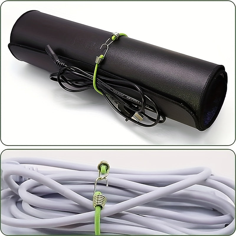 Correas elásticas para equipaje con ganchos de 6/12/24 piezas para acampar, bicicleta, furgoneta, sujeción de cobertores