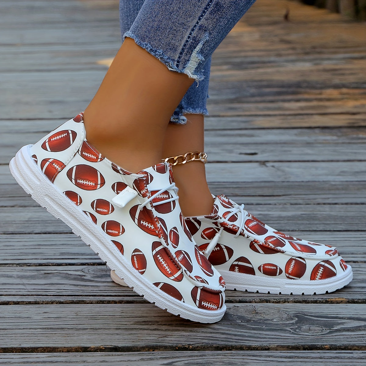 Women's Canvas Shoes Large Size Casual Cartoon Pattern All Seasons