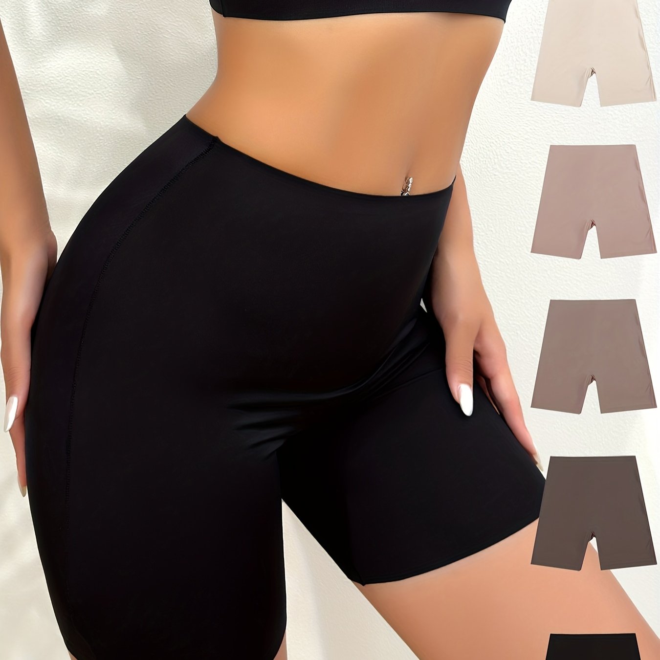 Pantalones de moldeado sin costuras para mujer control de abdomen compresión pack de 5