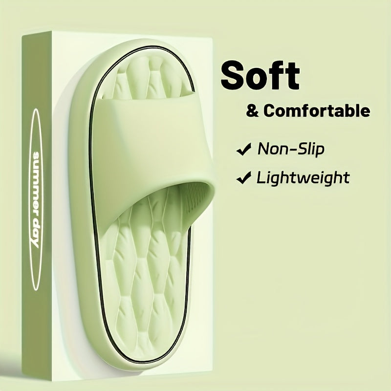 Women's EVA Slip-On Slippers Non-Slip Cushioned Indoor Outdoor Beige Black White