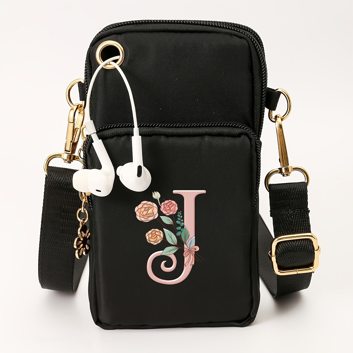 Ayollar uchun kichik yelka sumkasi, gul naqshli, kundalik ko‘p funksiyali crossbody sumka, kichik qo‘l sumkasi