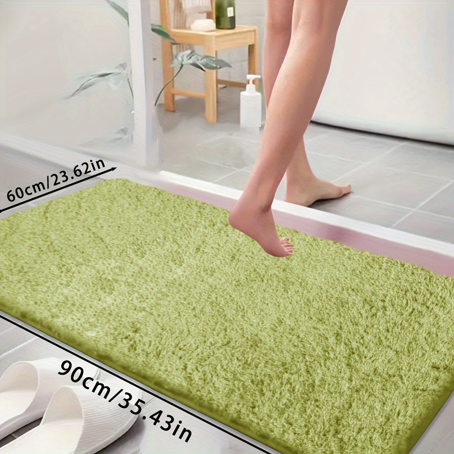 Ultra-Soft Non-Slip Absorbent Bathtub Mat for Bathroom and Laundry