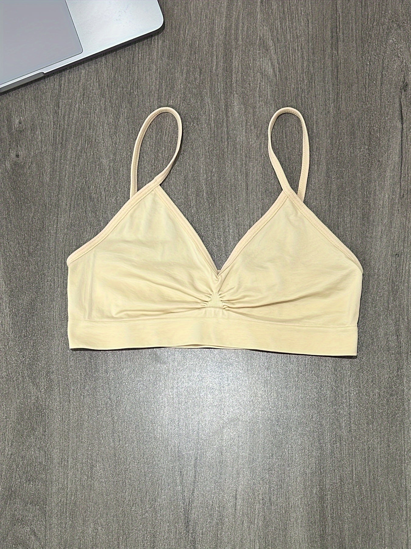 Women’s 3-Pack Seamless Bralettes Soft Stretch Knit No Underwire Padded Solid