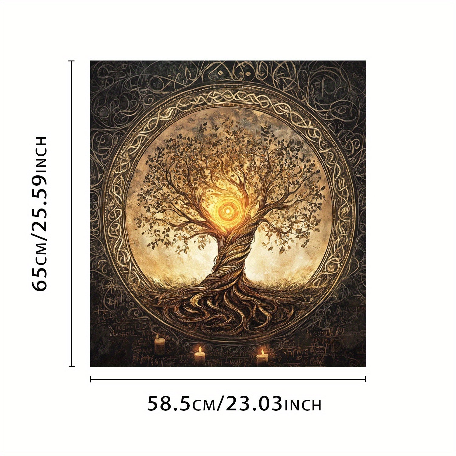 Magnitli idish-tovoq yopishqoq stiker, suv o'tkazmaydigan, issiqlikka chidamli, metall paneli, daraxt dizayni