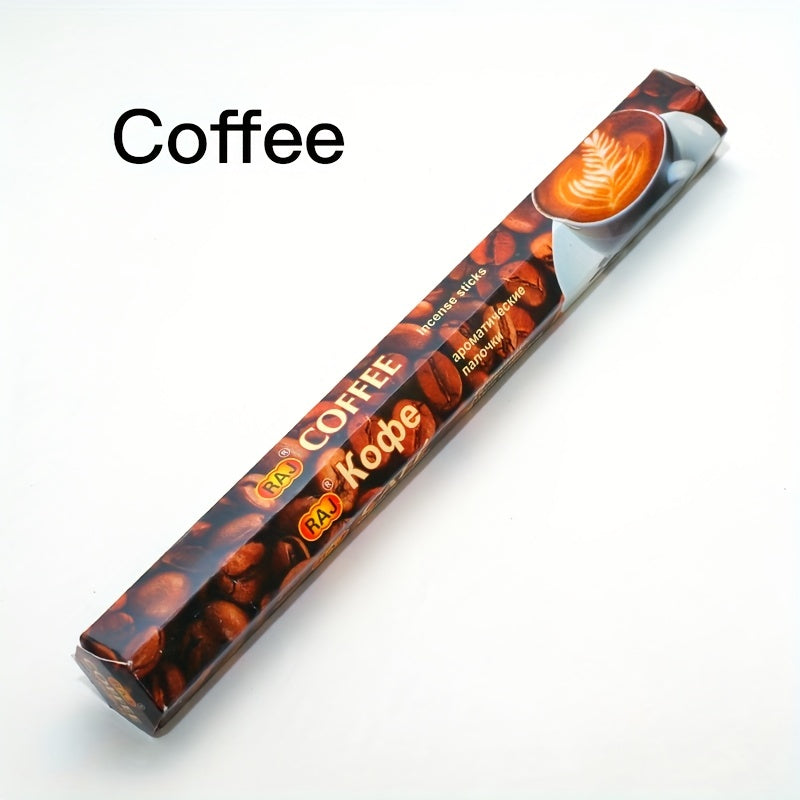 20 шт. коробка ароматерапевтических полосок с 20 благовониями различных ароматов из Индии. Идеально подходит для йоги, медитации и домашнего декора.