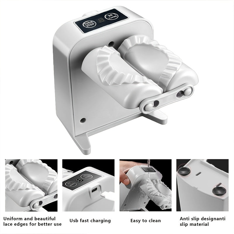 Rechargeable Fully Automatic Dumpling Maker for Home Kitchen Making 1500 Dumplings