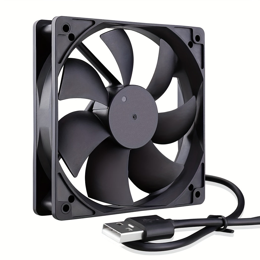 120mm USB Brushless Cooling Fan for 3D Printer PC Computer Case 7 Blades