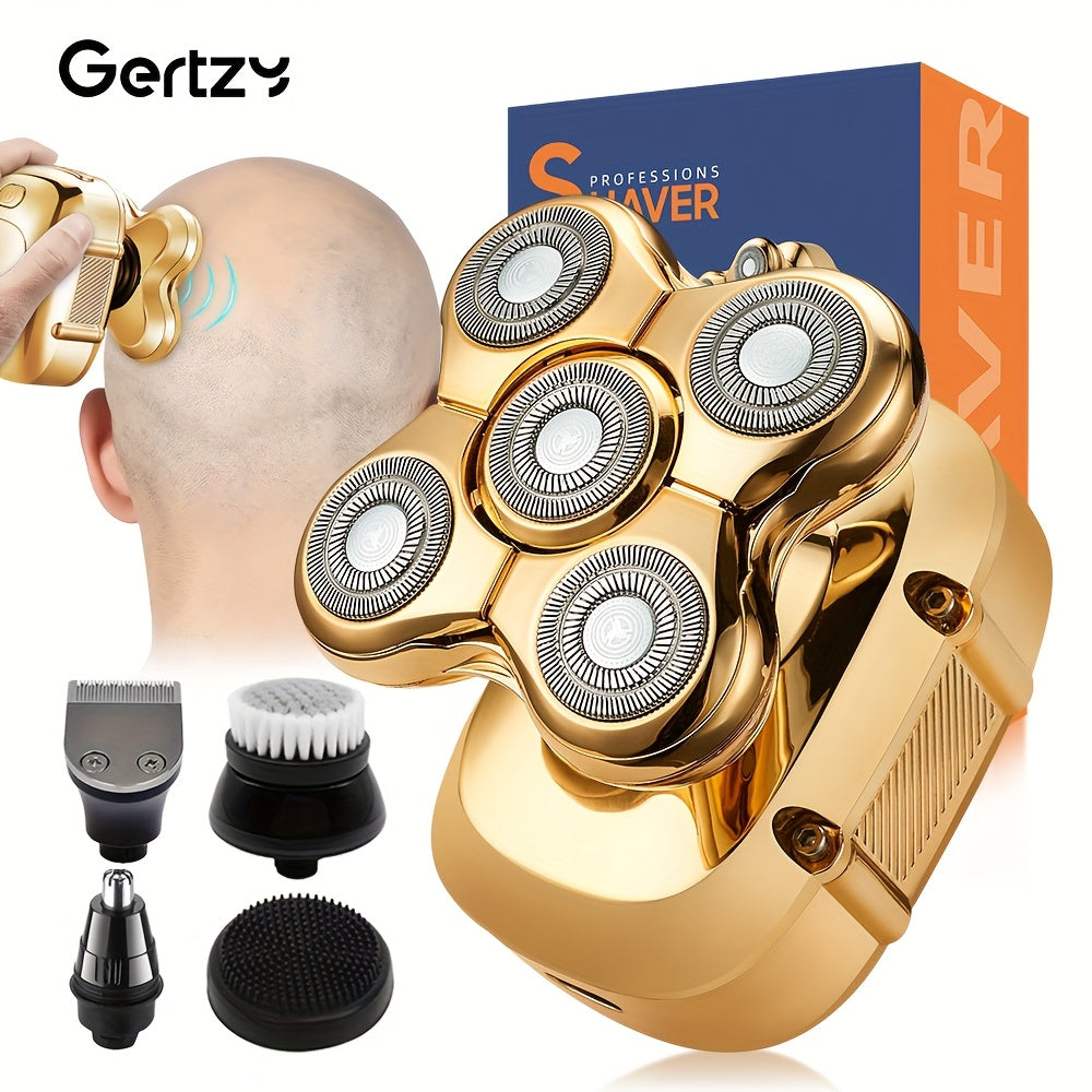 Set de peluquería profesional 5 en 1 con pantalla digital, recortadoras de barba, cortapelos y afeitadora