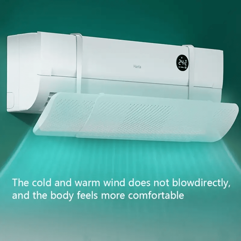 Adjustable Plastic Air Conditioner Vent Cover with Perforated Design for Even Airflow in Living Room Office and Commercial Spaces