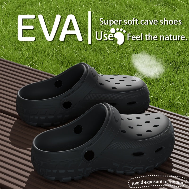 Unisex Summer Rubber Sandals Slip-On Outdoor Indoor Leisure Shoes