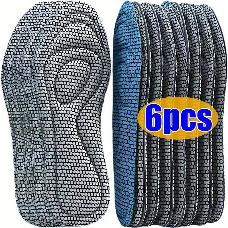 Unisex Memory Foam Athletic Insoles with Arch Support Shock Absorption