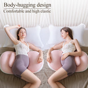 Pregnancy Support Pillow U-Shaped Lumbar Adjustable Breathable Removable Cover