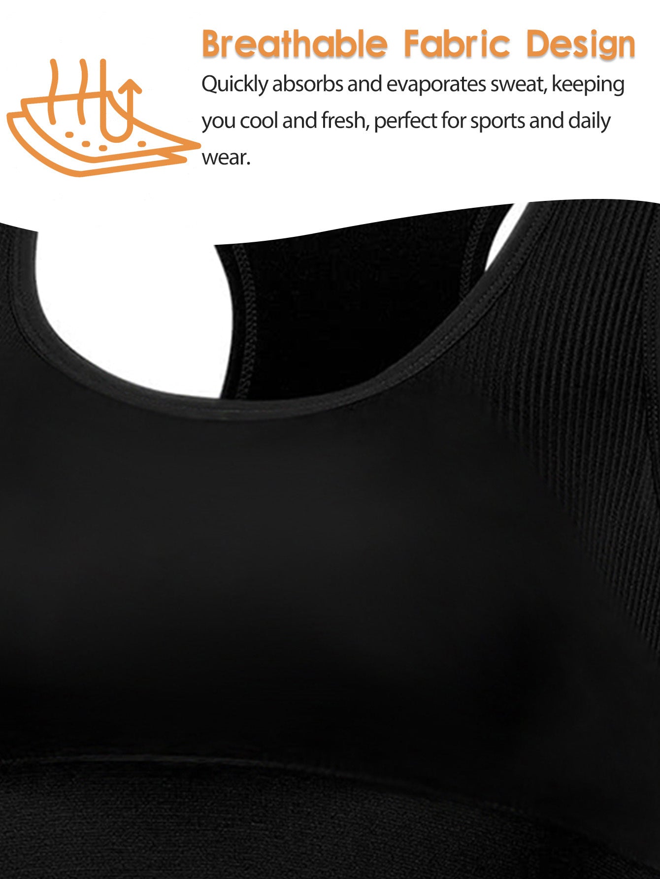 Women's Seamless Plus Size Posture Correcting Bras Athletic Support for Yoga Gym