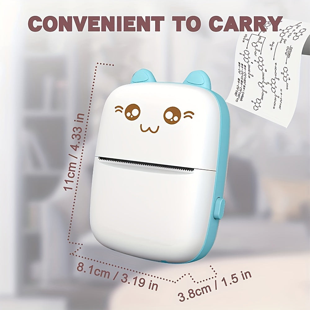 Portable Wireless Thermal Printer for Photos and Memos with App Connectivity