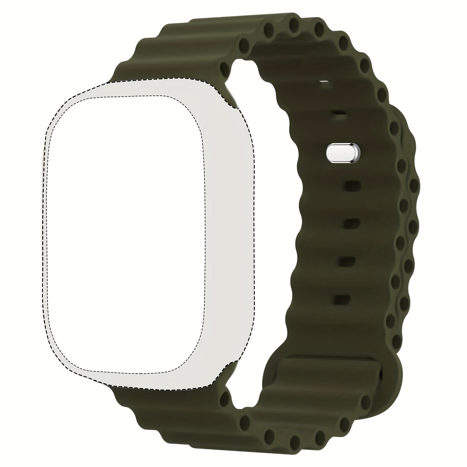 Silicone Sport Band for Apple Watch Ultra Series Waterproof Breathable Compatible with 45mm 46mm 44mm 42mm 49mm Men Women