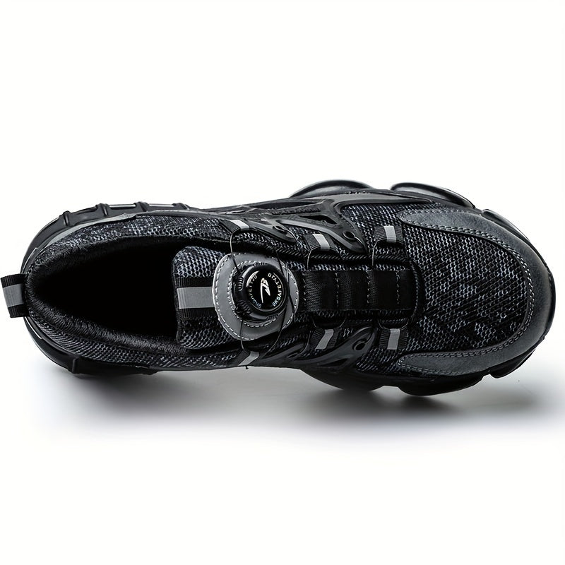 Unisex Breathable Mesh Work Shoes Steel Toe Casual Outdoor Safety Lightweight Puncture-Resistant