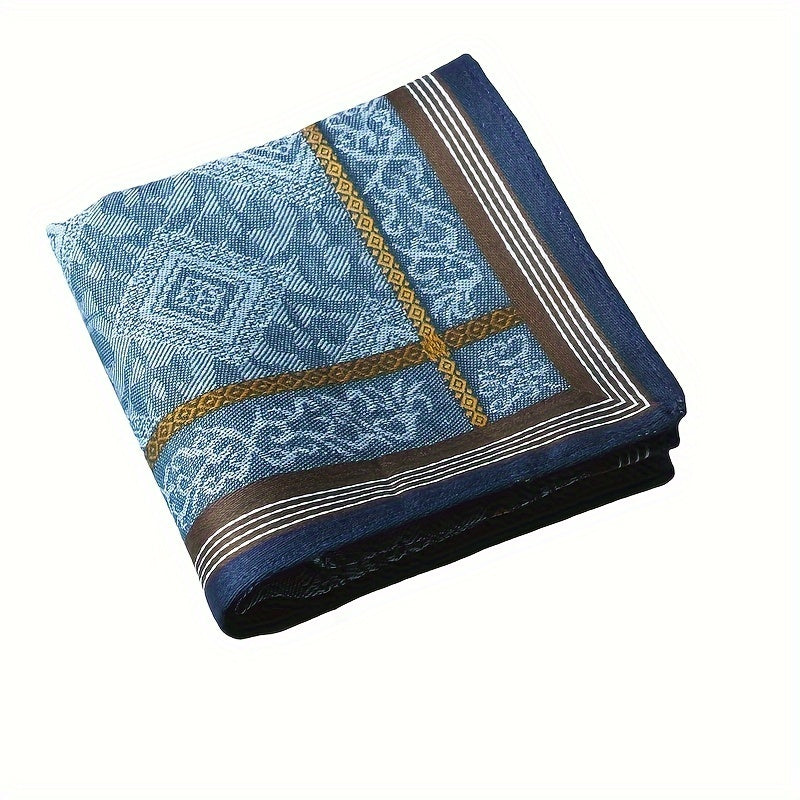 Erkaklar paxtali jakard sharf, qalin, teri so'radigan, nafis rangli, to'qilgan