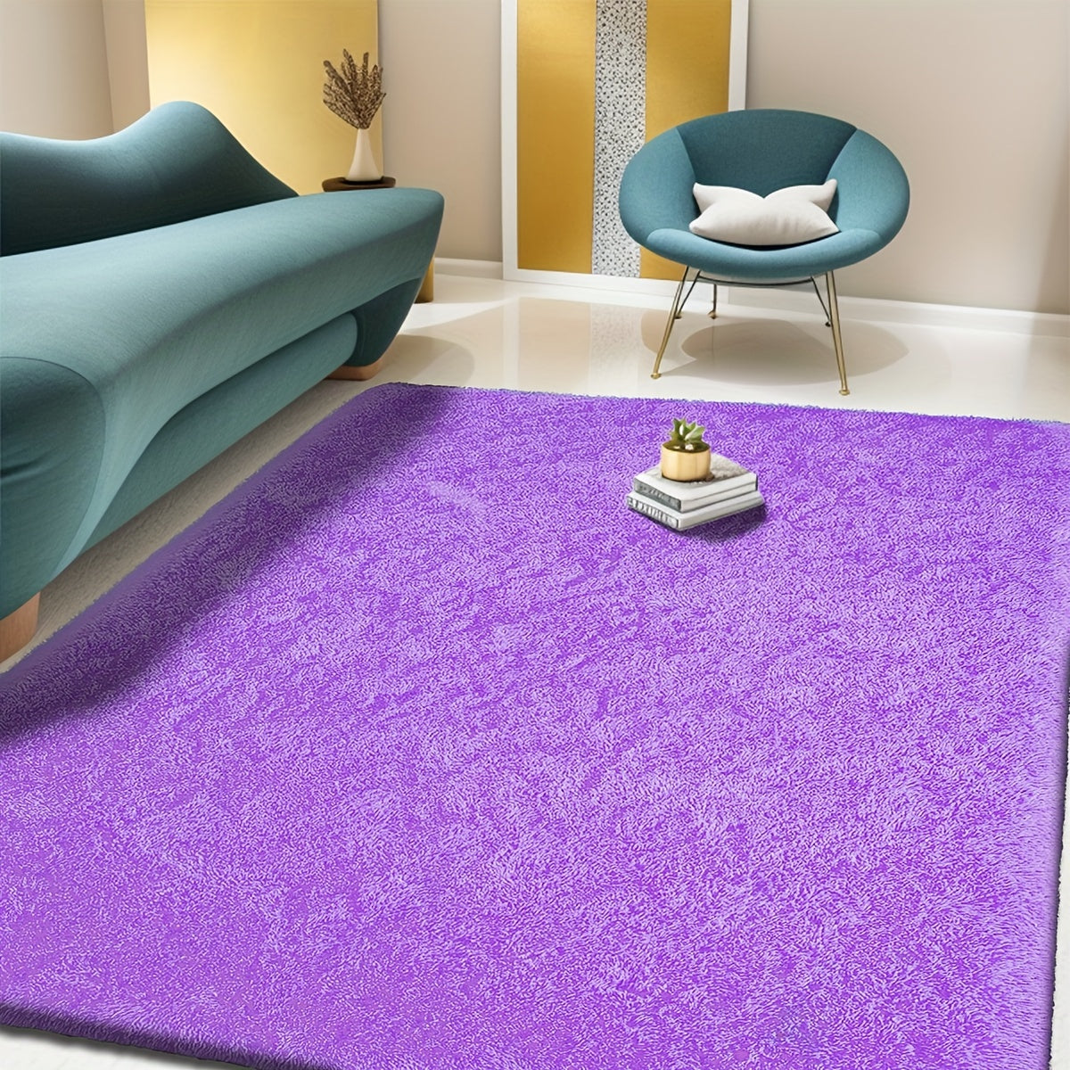 Yumshoq gradient rangli shaggy maydon, polyester maydon yashash xonasi, yotoqxona, divan, yotoq yonida, bay window uchun, mashinada yuvish mumkin, turli o'lchamlarda mavjud