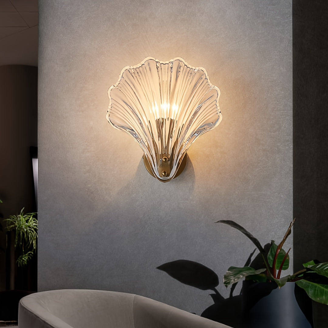 LED Wall Sconce with Glass Shell Color Changing Light Hard-Wired Detachable Fixture for Bedroom Living Room Stairs