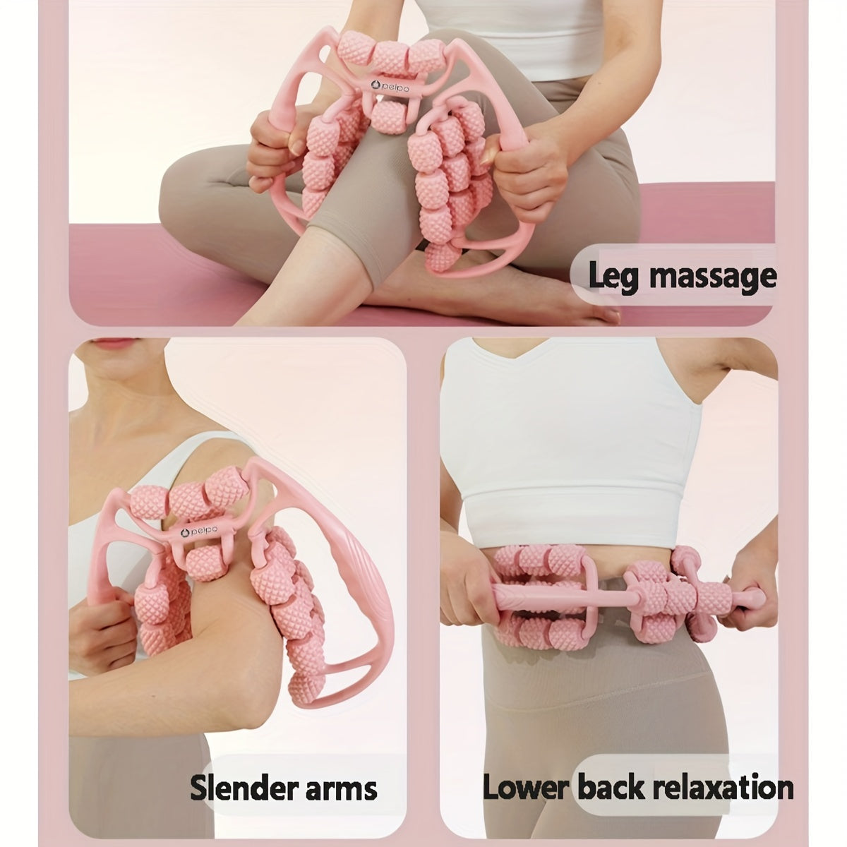 Pushti 25-g'ildirakli oyoq massaj qiluvchi rolik, sonlarni bo'sashtirish, mushaklarni cho'zish va ingichkalashtirish uchun. Mustahkam PP materialidan tayyorlangan. Portativ va yuqori sifatli.