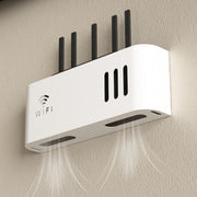 Wall-Mounted WiFi Router Storage Box Durable Space-Saving Organizer for Home Office