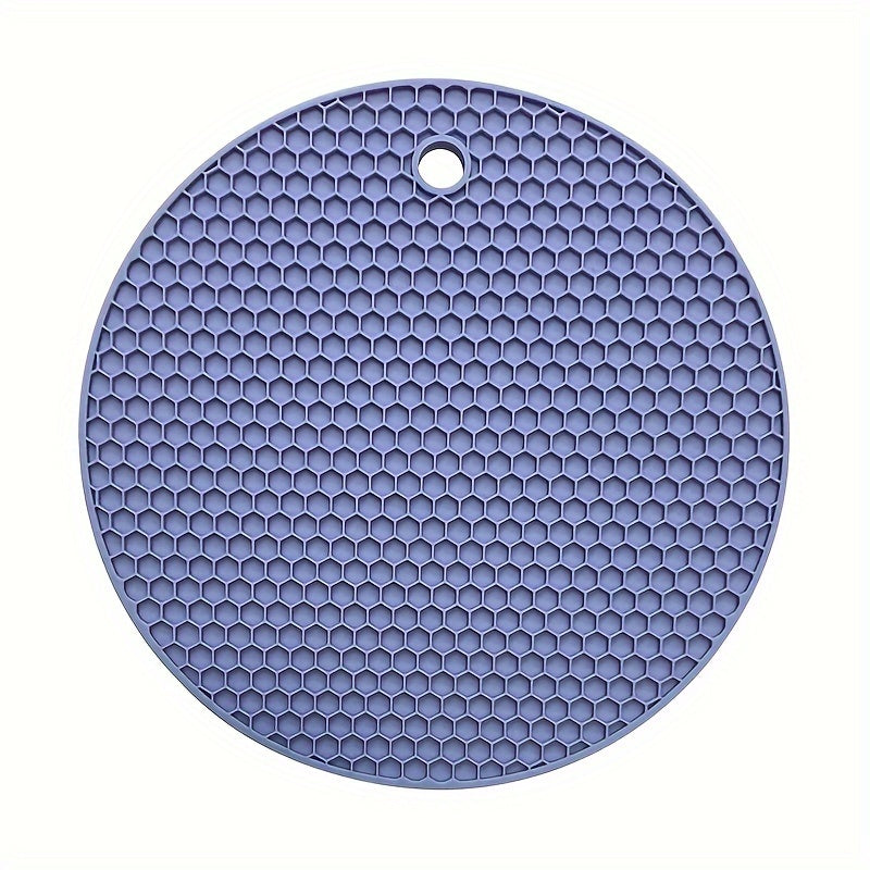 Round Heat Insulation Placemats Non-Slip Cup Coasters Pot Pads for Kitchen