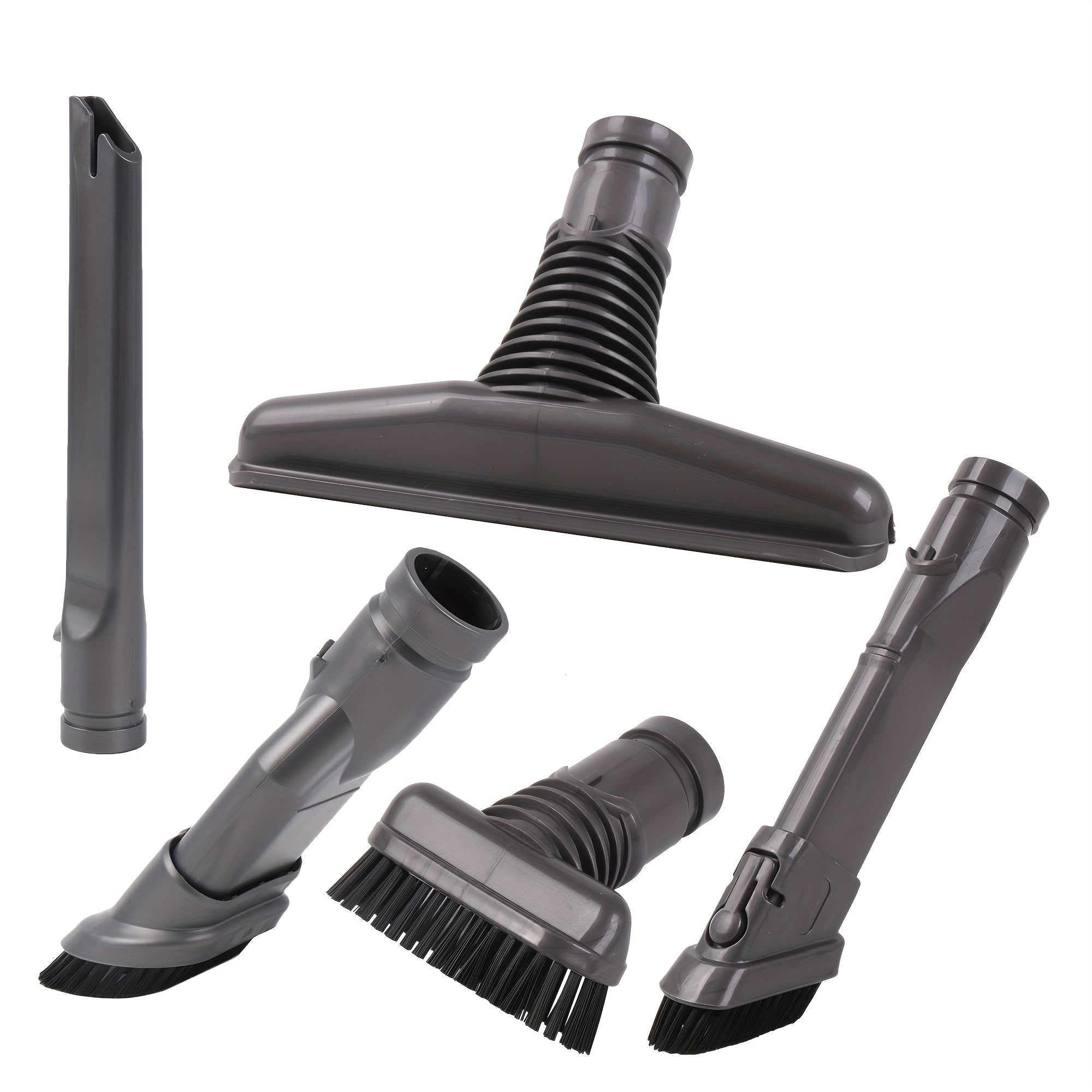 5-Piece Vacuum Cleaner Attachment Kit for Dyson V6 DC Models Plastic Nozzles and Brush Heads