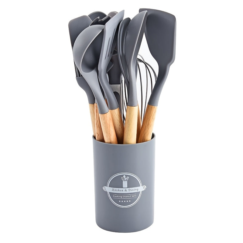 Silicone Kitchen Utensil Set Non-Stick Heat-Resistant Cooking Tools