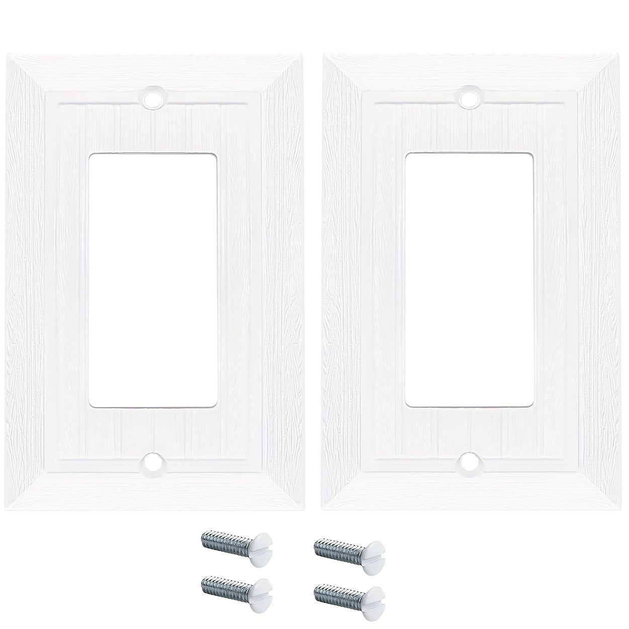 Placas decorativas de pared con diseño de veta de madera retro, 1, 2, 4 o 10 piezas, compatibles con interruptores y tomas de corriente