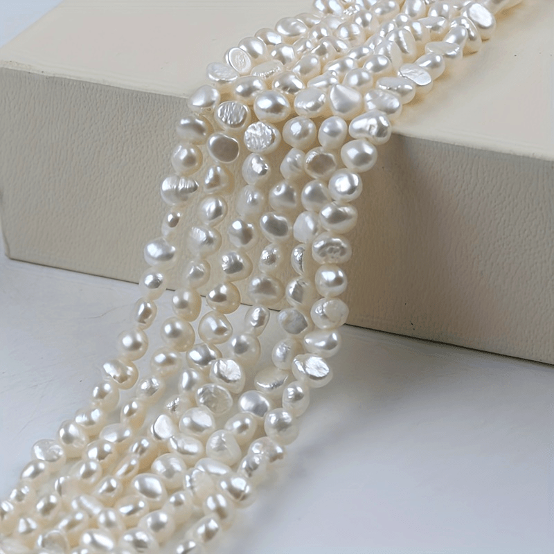 Freshwater Cultured Pearl Beads Strand 18cm 4-5mm Jewelry Making Supplies