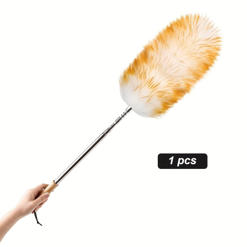 Wooden Bamboo Duster Extendable Dusting Tool for Ash and Dust Cleaning