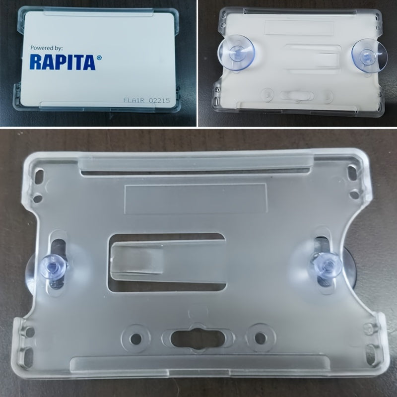 Car Windshield Card Holder Front Window RFID Security Gate Durable ID Organizer