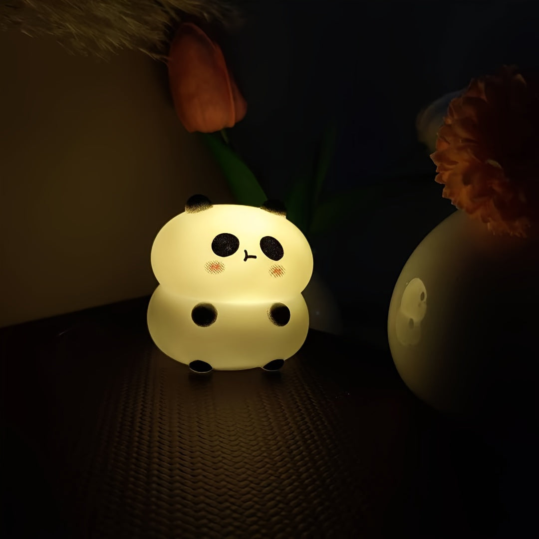 Luz nocturna LED de tema animal, de plástico, alimentada por batería, para mesa o pared, estilo tradicional