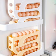 Soporte para huevos para la puerta lateral del refrigerador, caja de almacenamiento de huevos de plástico, ahorro de espacio