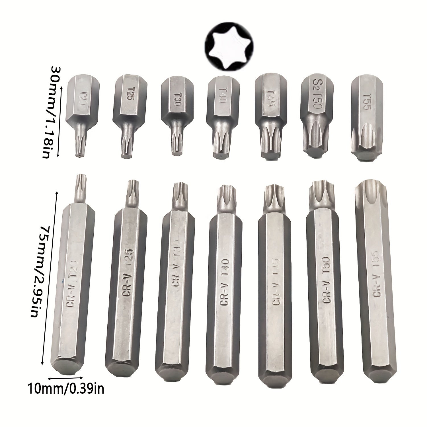 Juego de 40 piezas de herramientas para reparación de autos, juego de llaves de vaso, acero S2, encaje hexagonal