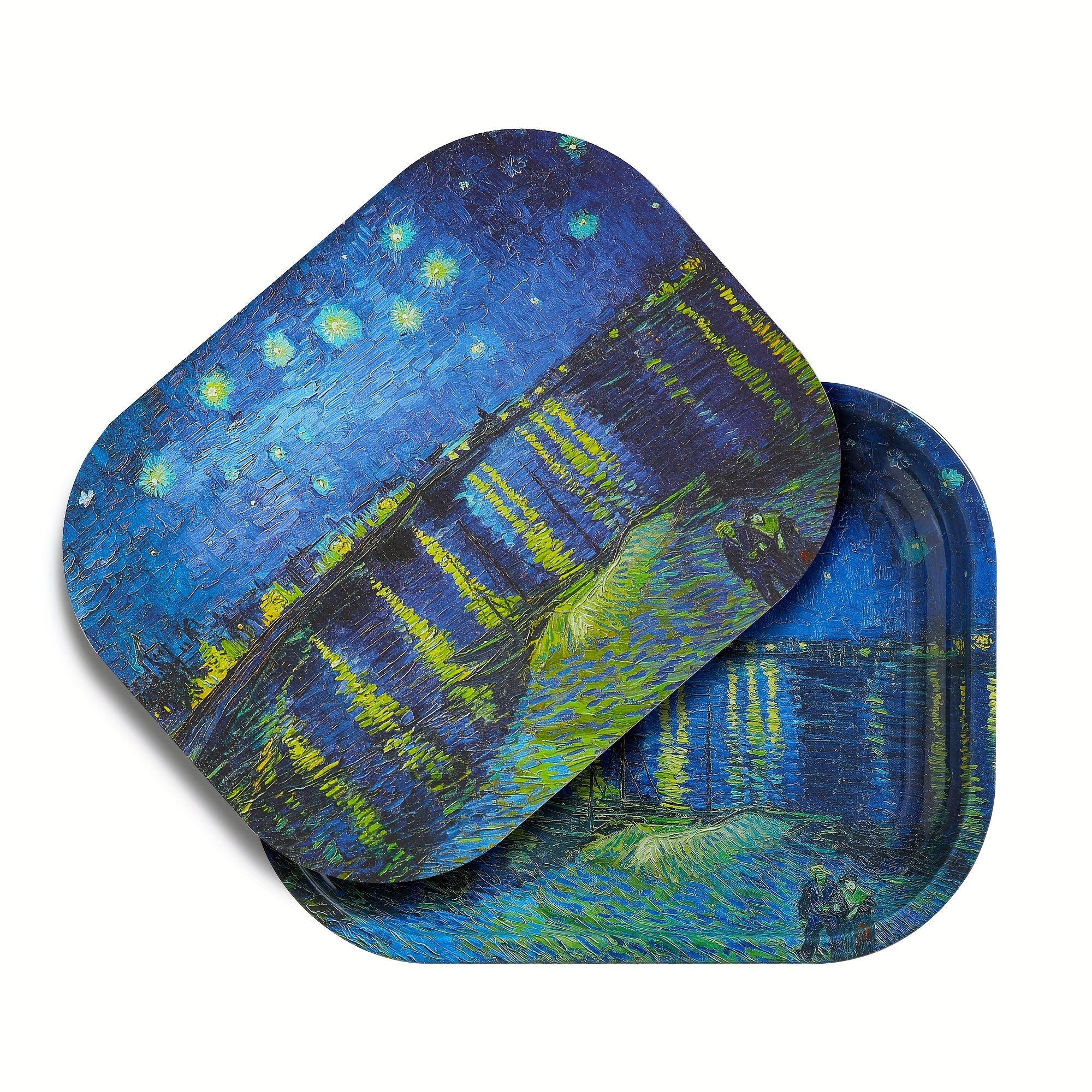 Small Metal Rolling Tray With Magnetic Lid - 17.78cm x 13.97cm Storage