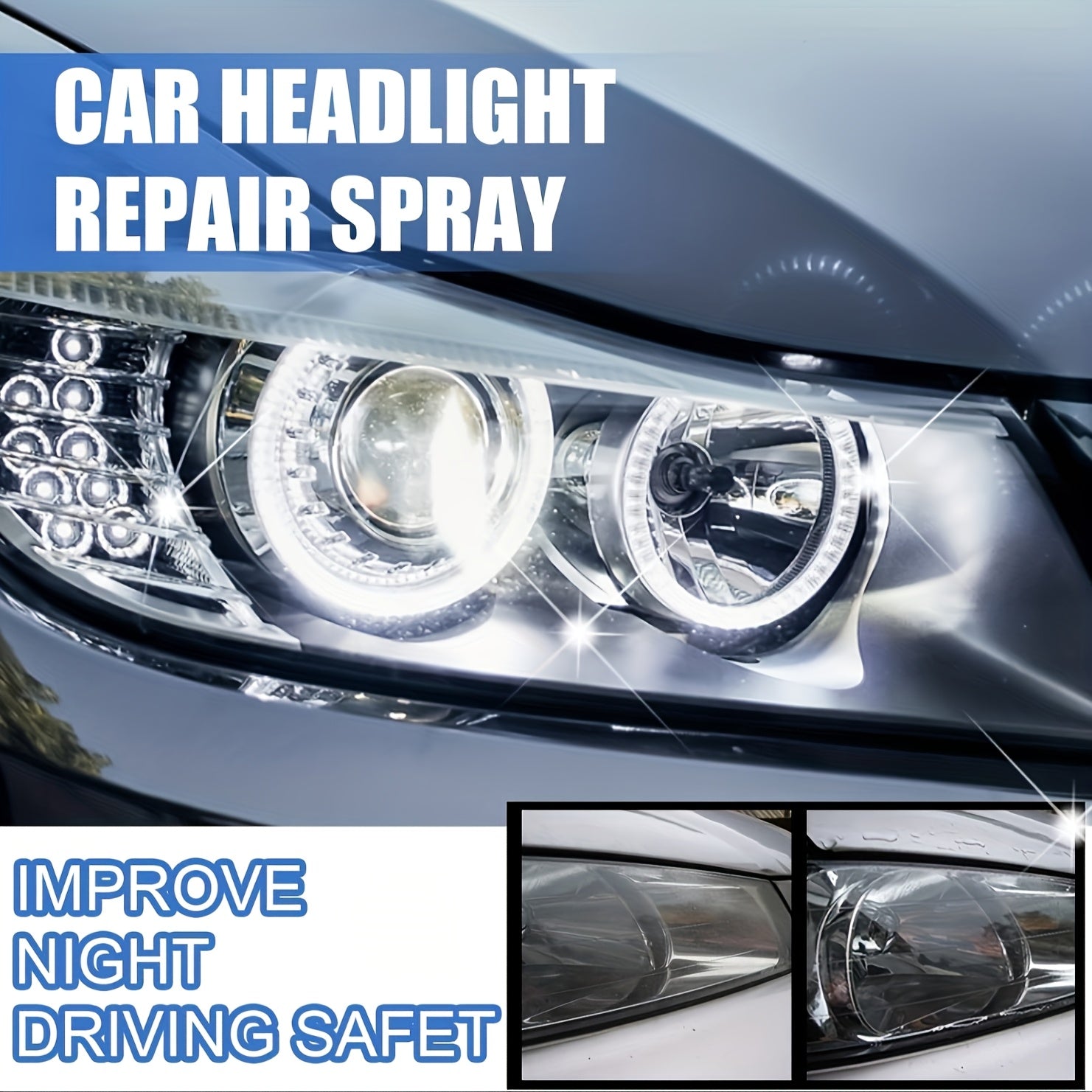 Набор для восстановления линз автомобильных фар, желтый окисел, удаление царапин, инструменты для очистки